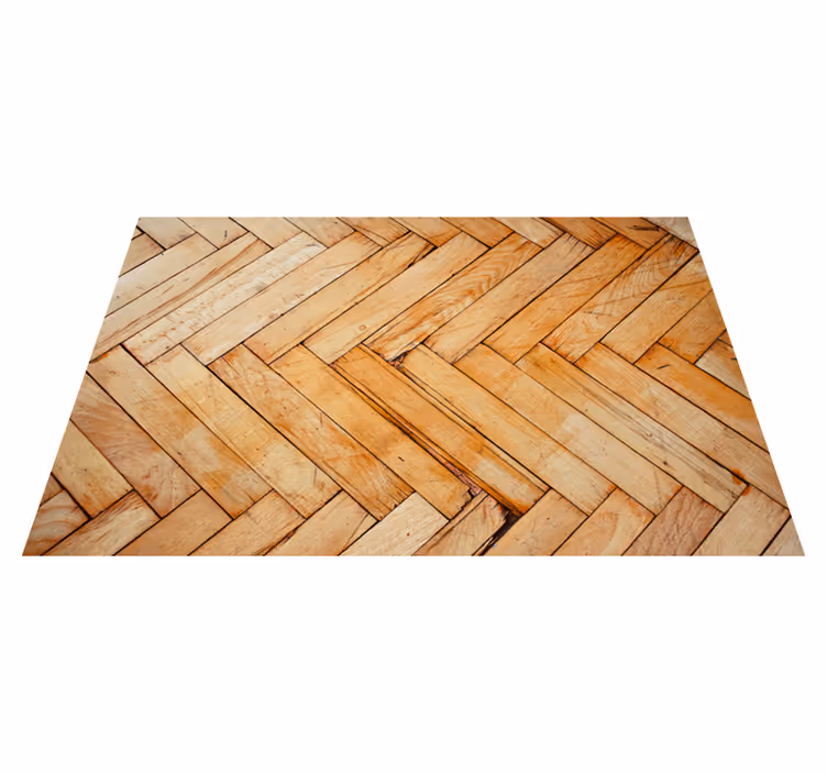 Alfombra vinílica salón Bloques de madera "estilo industrial" - TenVinilo