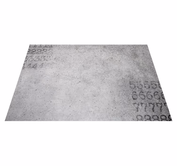Alfombra vinílica gris textura de piedra numérica - TenVinilo