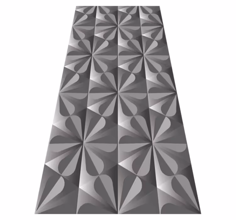 Alfombra vinílica geométrica simetría geométrica - TenVinilo