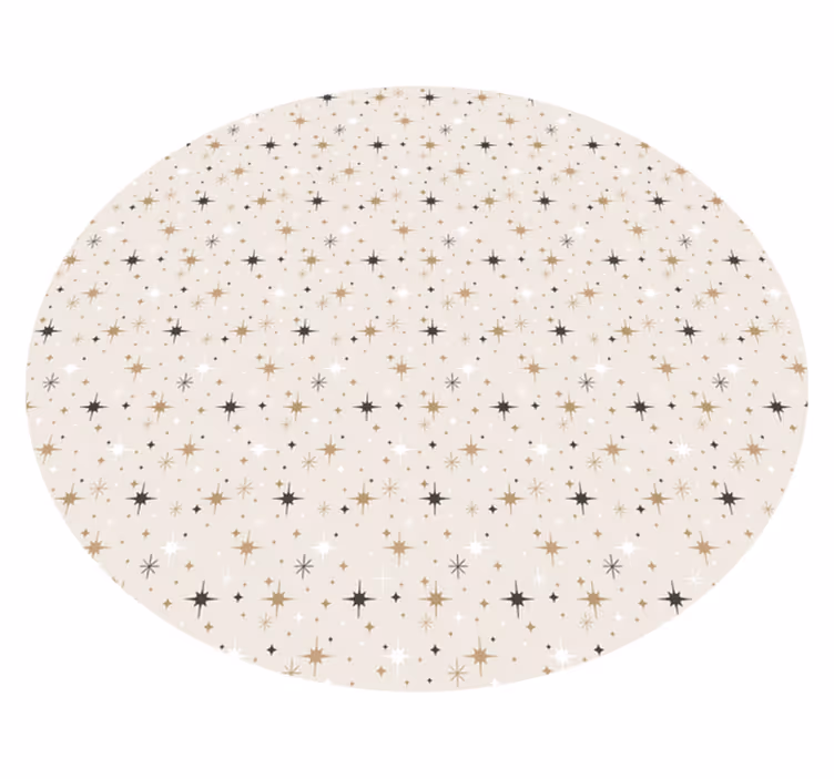 Alfombra vinílica de estrellas patrón estrellado - TenVinilo