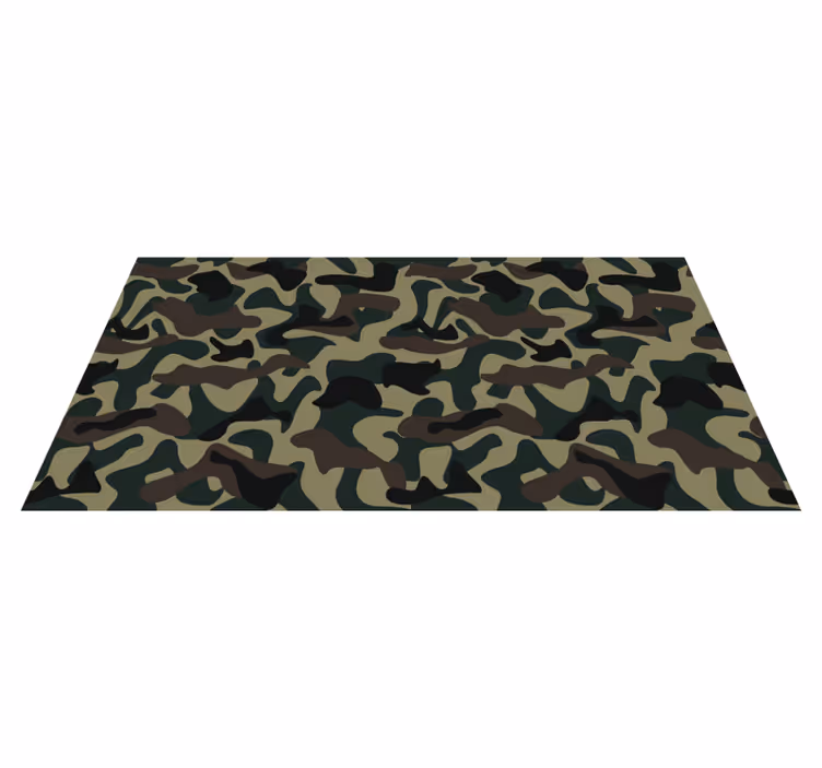 Alfombra vinílica animal print patrón de camuflaje - TenVinilo