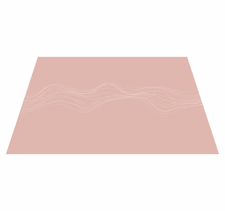 Alfombra vinilo rosa lineas onduladas - TenVinilo