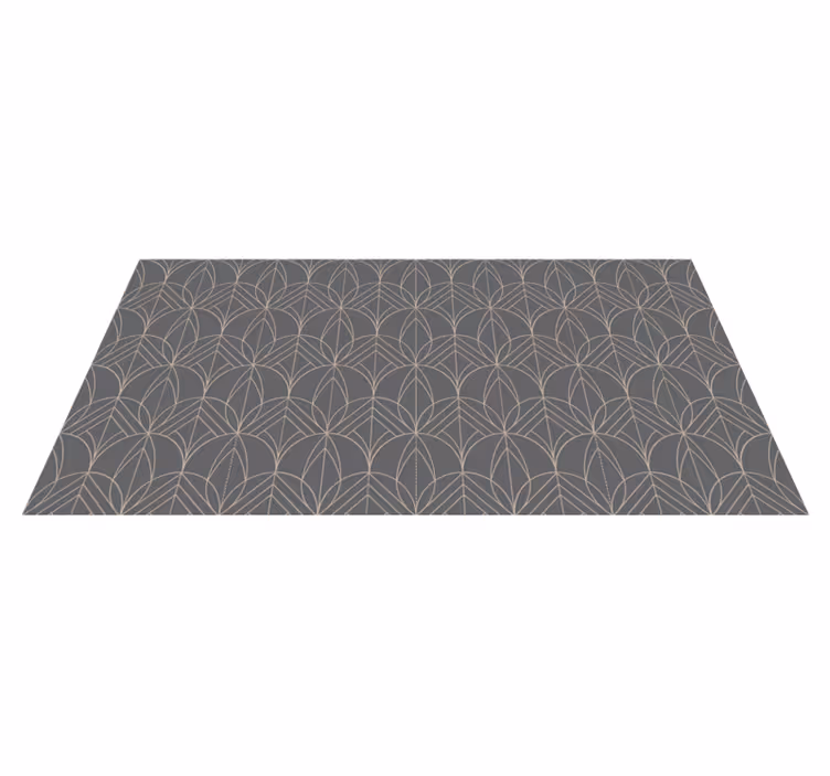 Alfombra vinílica geométrica patrón geométrico gris - TenVinilo