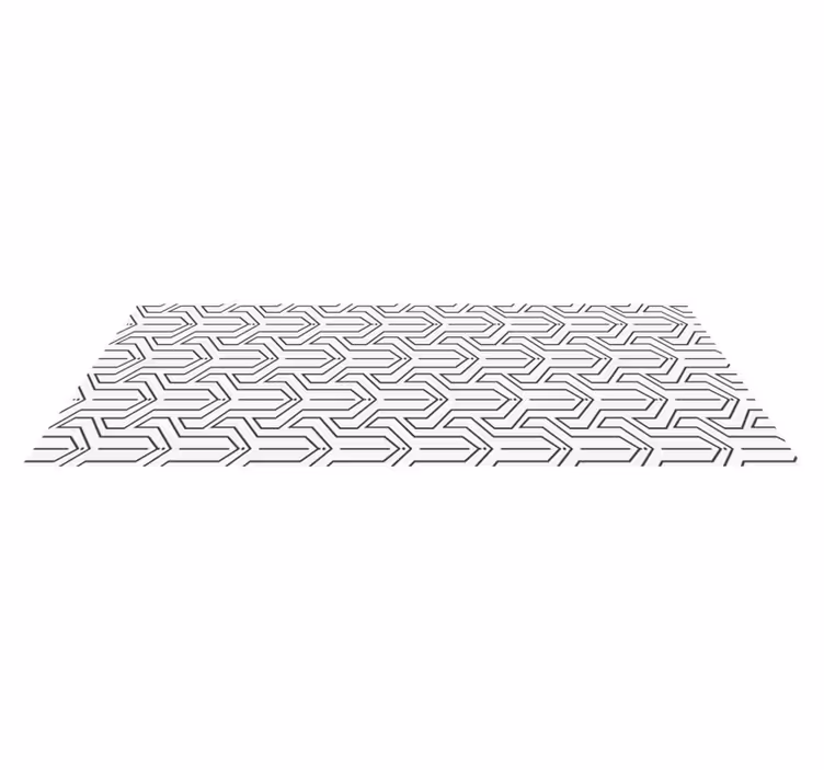Alfombra vinílica geométrica patrón geométrico - TenVinilo