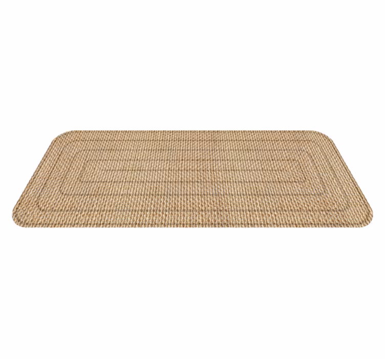 Alfombra vinílica pasillo textura yute - TenVinilo