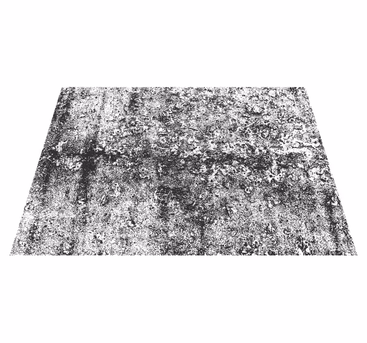 Alfombra vinilo comedor gris descolorido - TenVinilo