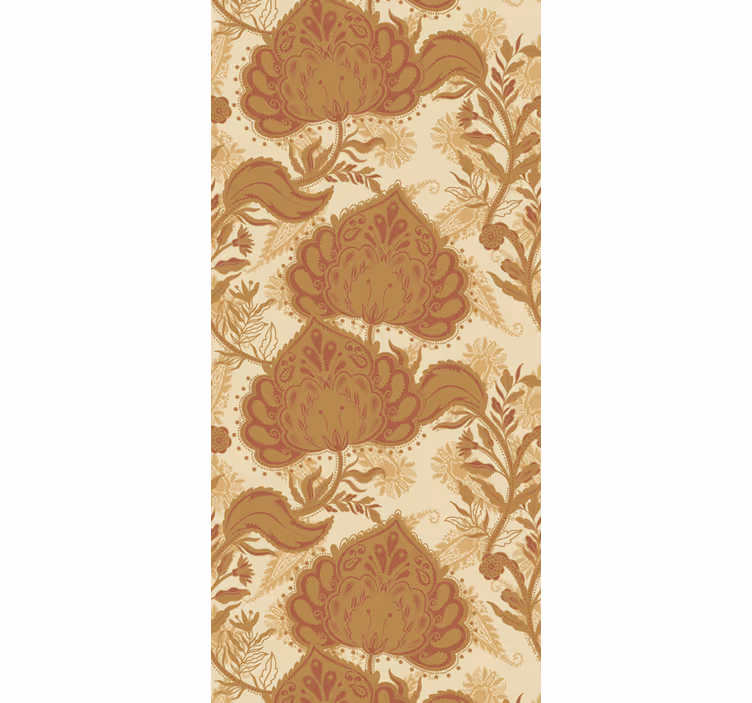 Papel tapiz floral diseño inspirado en la naturaleza - TenVinilo