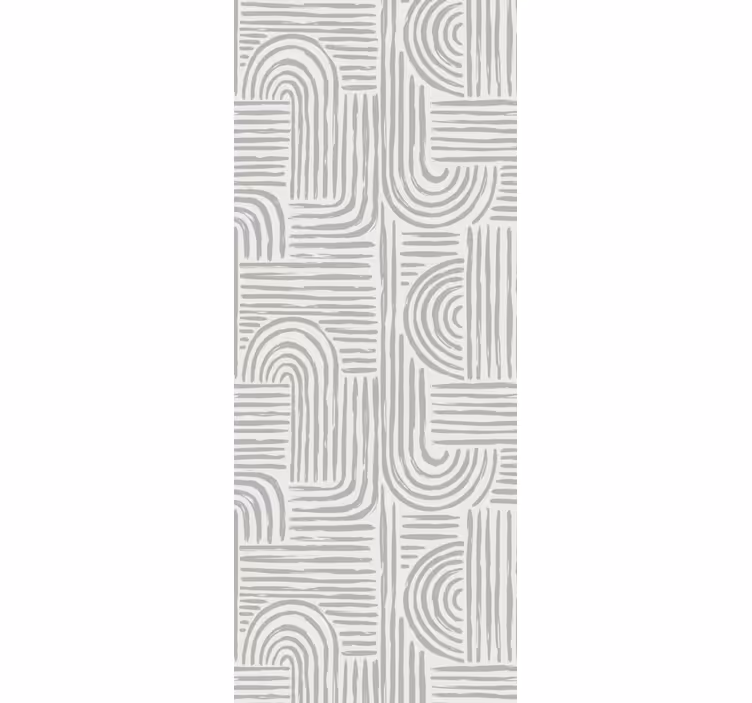 Papel tapiz geométrico líneas curvas elegantes - TenVinilo