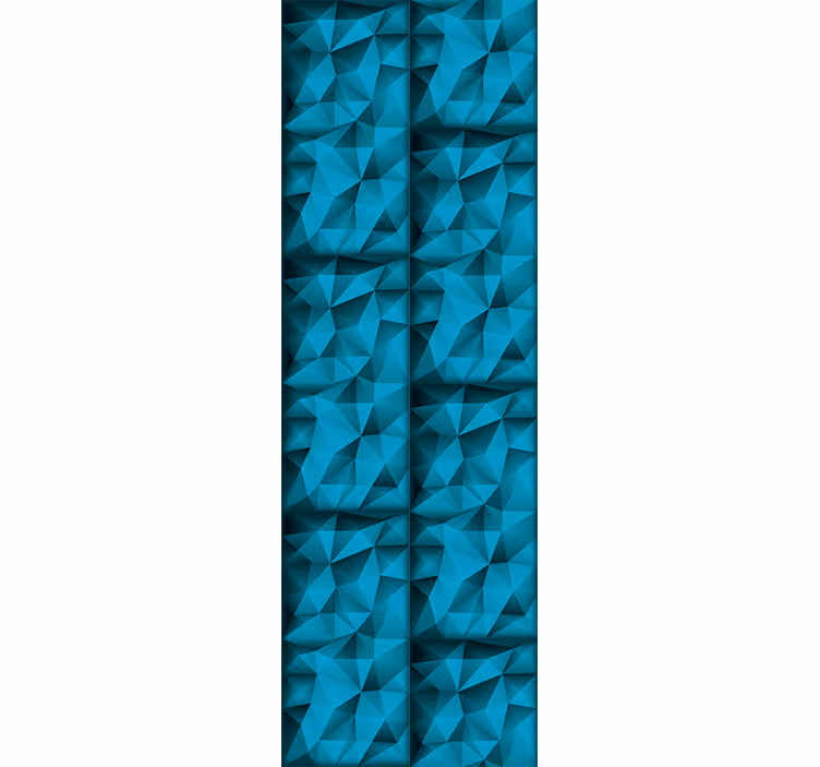 Papel tapiz triángulos patrón azul texturizado - TenVinilo