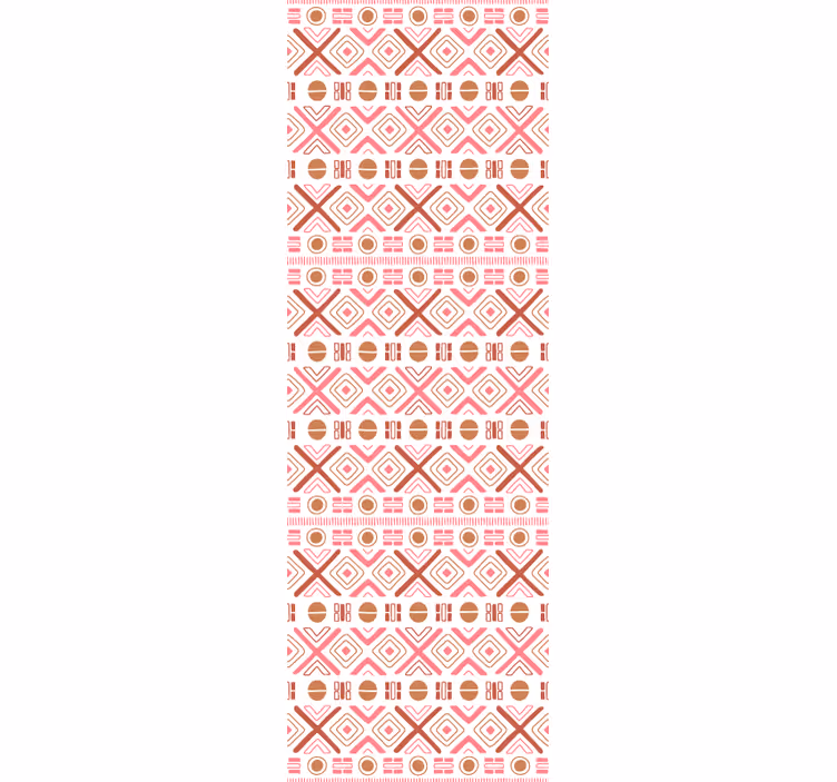 Papel tapiz floral patrones geométricos decorativos - TenVinilo