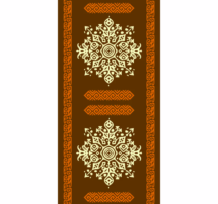 Papel tapiz recámara matrimonial mandalas dorados étnicos - TenVinilo
