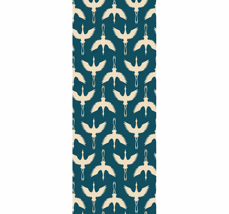Papel tapiz pájaros elegantes diseños beige - TenVinilo