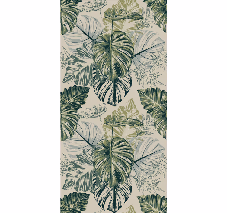 Papel tapiz naturaleza decoración de exuberante vegetación - TenVinilo
