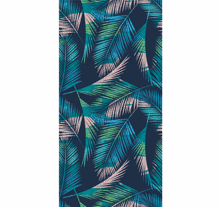 Papel tapiz naturaleza vibraciones de palmeras tropicales - TenVinilo
