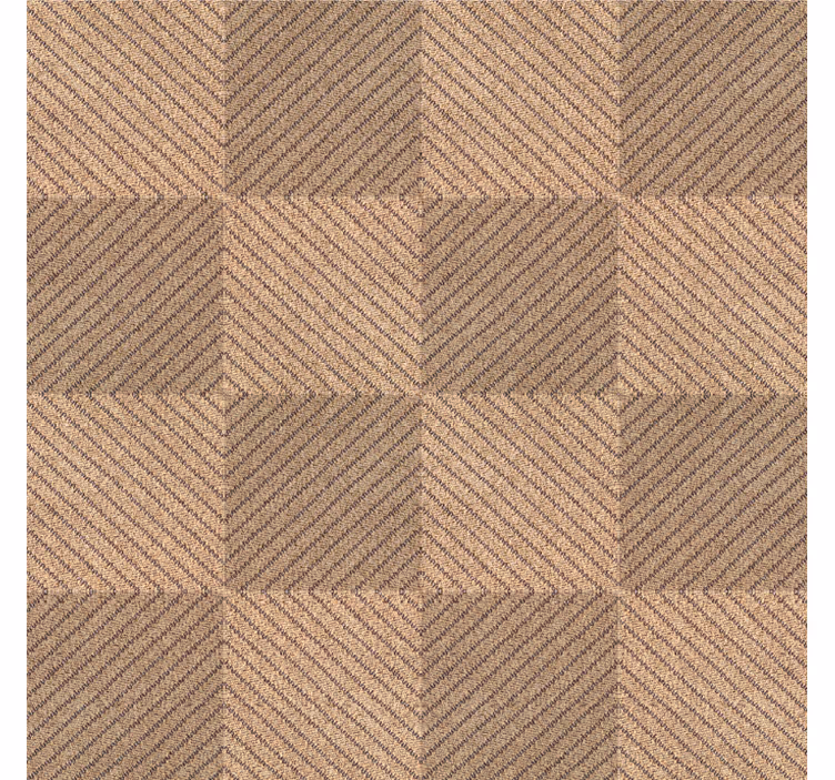 Papel tapiz textura cuadrados de yute con patrón marrón - TenVinilo