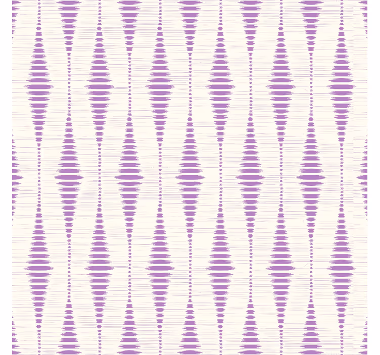 Papel tapiz geométrico ikat rabaul morado - TenVinilo