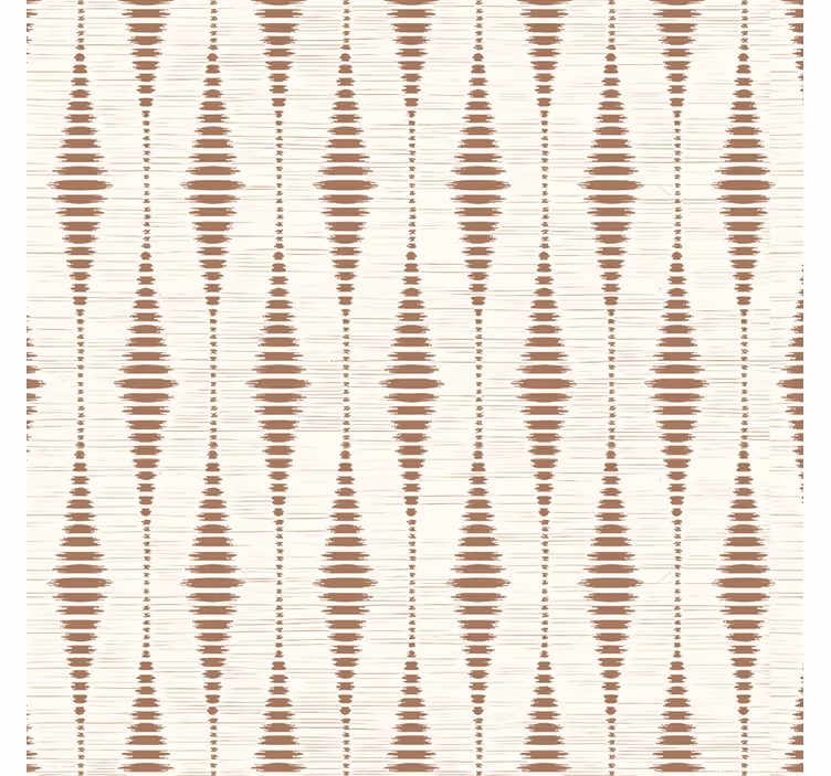 Papel tapiz geométrico mousse de moca rabaul ikat - TenVinilo