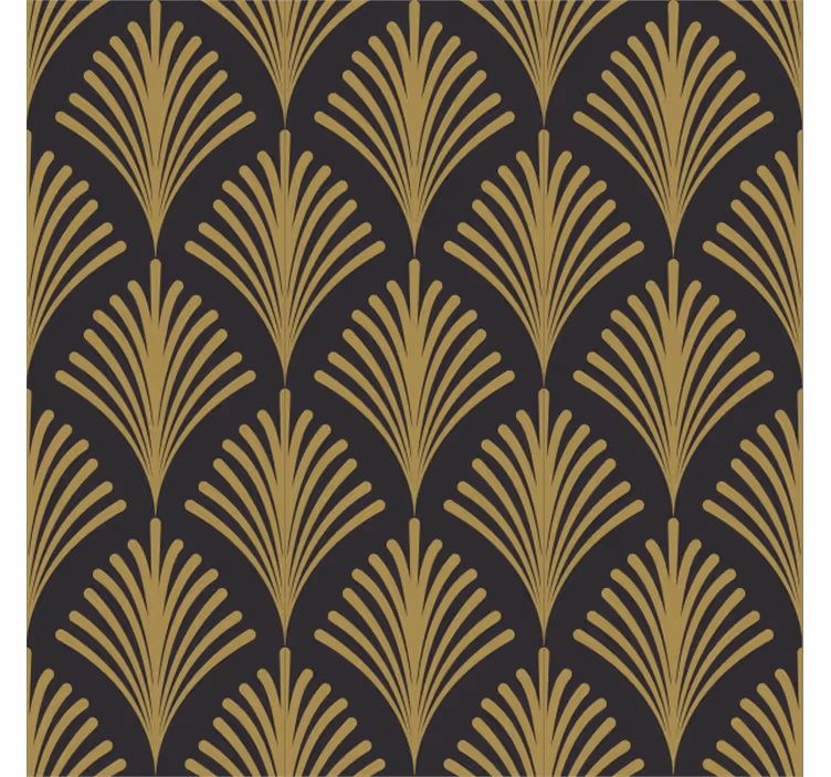 Papel tapiz vintage el glamour dorado de los años 20 - TenVinilo