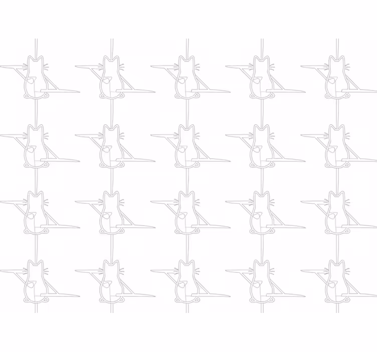Papel tapiz gatos contorno de gato - TenVinilo