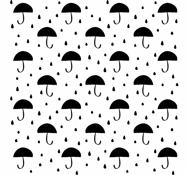 Papel tapiz geométrico confeti de gotas de lluvia - TenVinilo