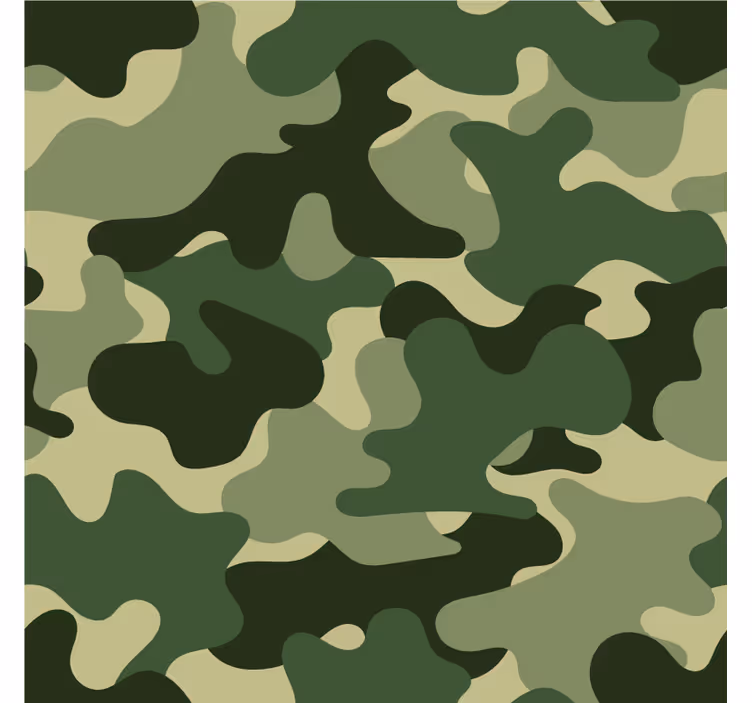 Papel tapiz naturaleza estampado camuflaje - TenVinilo