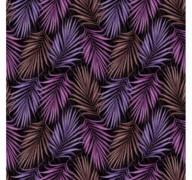 Papel tapiz naturaleza motivo de hojas moradas - TenVinilo