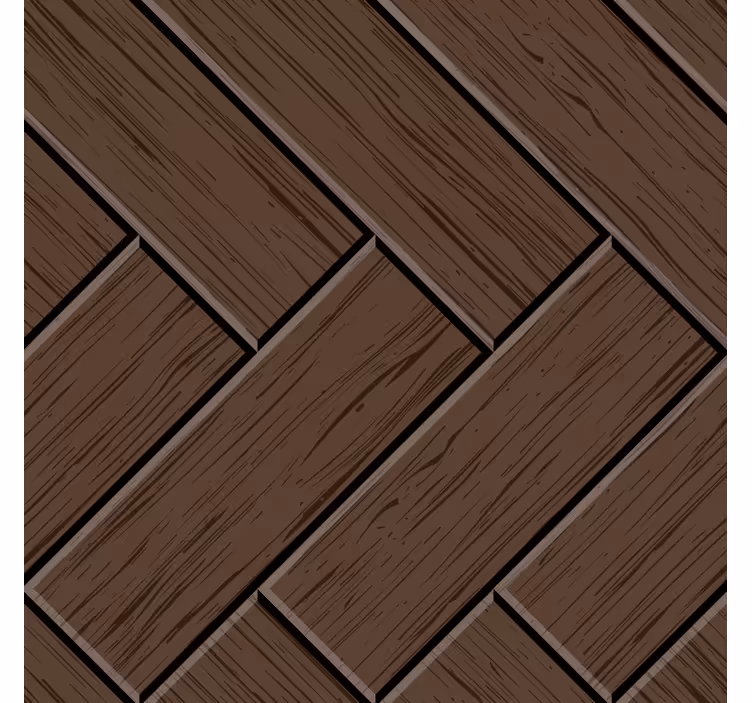 Papel tapiz ornamental pegatina de piso zig zag madera - TenVinilo