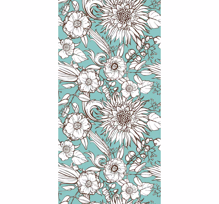 Papel tapiz para recámara diseño girasol - TenVinilo