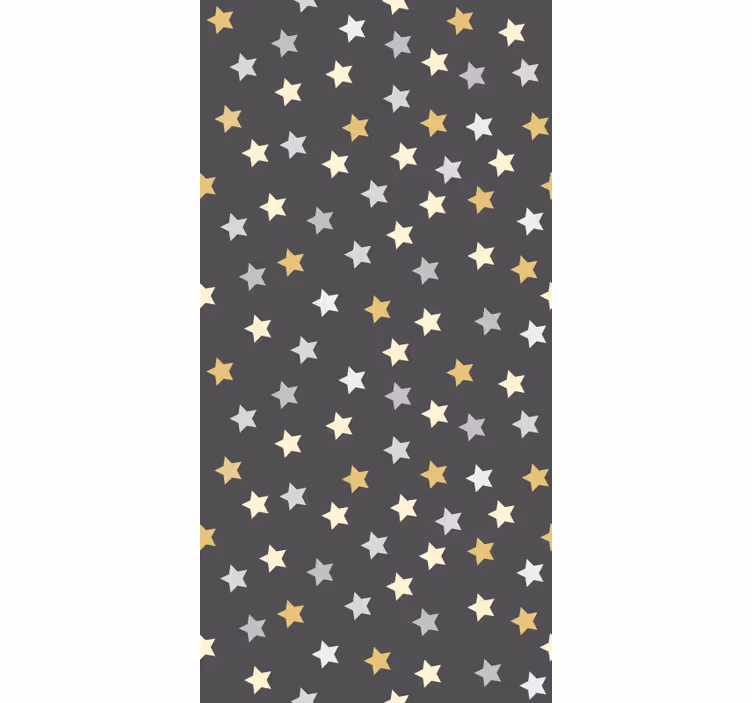 Papel tapiz para recámara estrellas doradas - TenVinilo