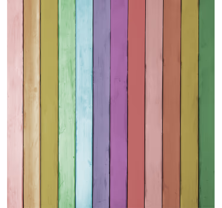 Papel tapiz ornamental tablones de madera clara - TenVinilo