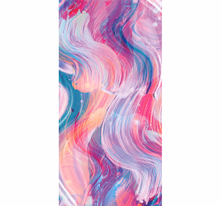 Papel tapiz ornamental pinceladas de óleo coloridas - TenVinilo