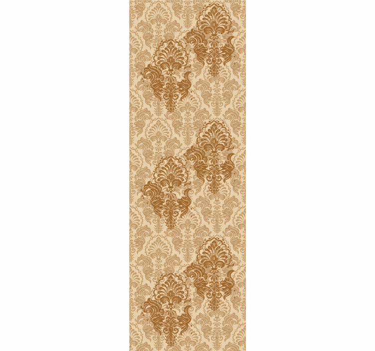Papel tapiz ornamental patrón envejecido en tonos cálidos - TenVinilo