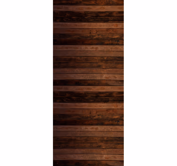 Papel tapiz ornamental tablones marrones horizontales - TenVinilo