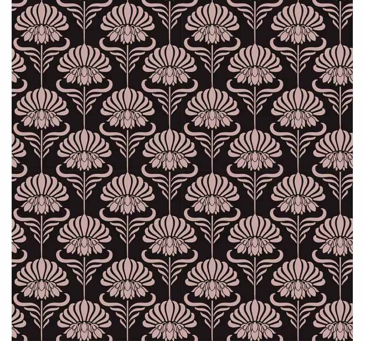 Papel tapiz barroco motivos de art nouveau - TenVinilo