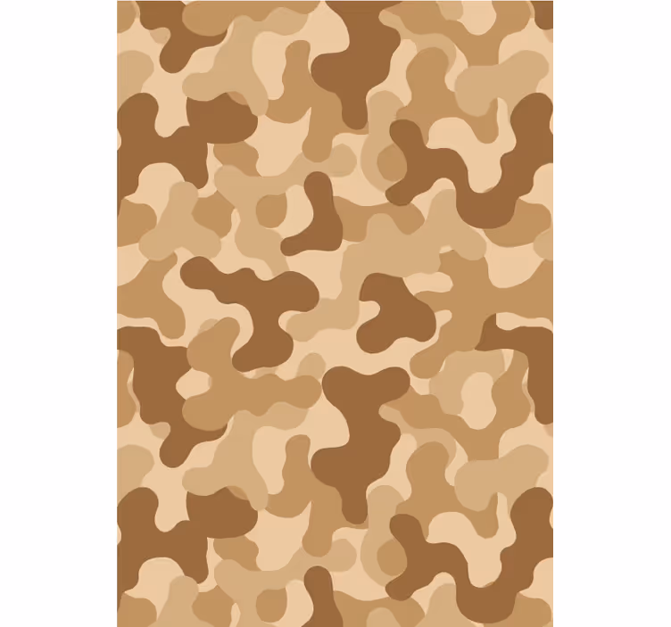 Papel tapiz ornamental motivo camuflaje abstracto - TenVinilo