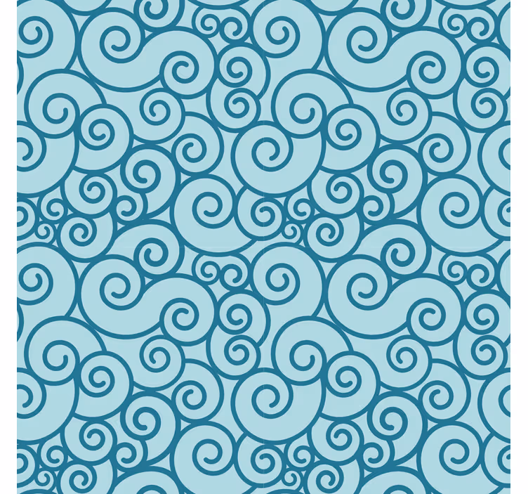 Papel tapiz ornamental con diseño de espirales - TenVinilo