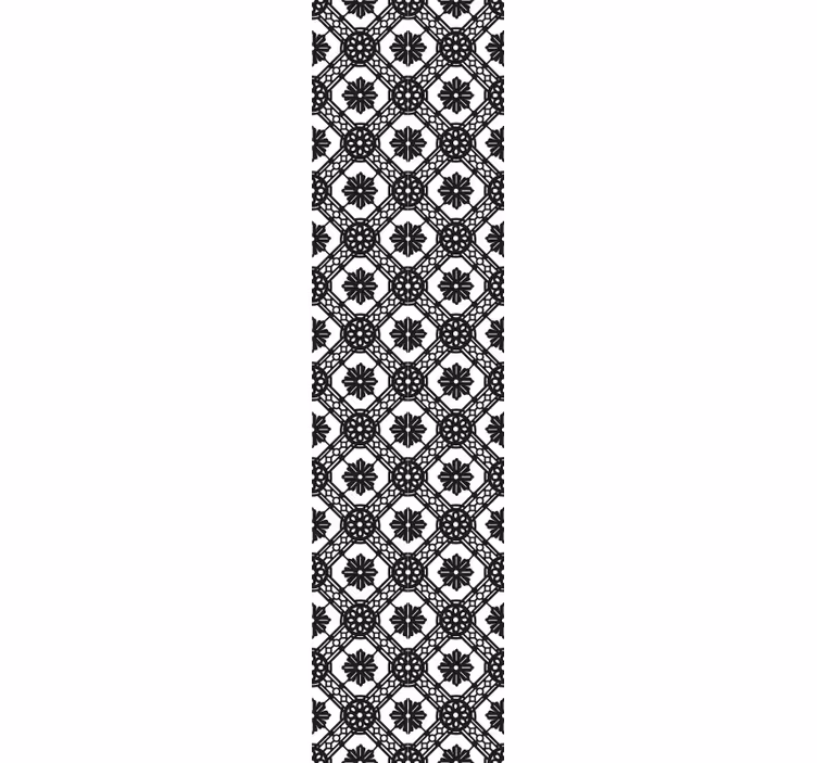 Papel tapiz ornamental composición floral intrincada - TenVinilo