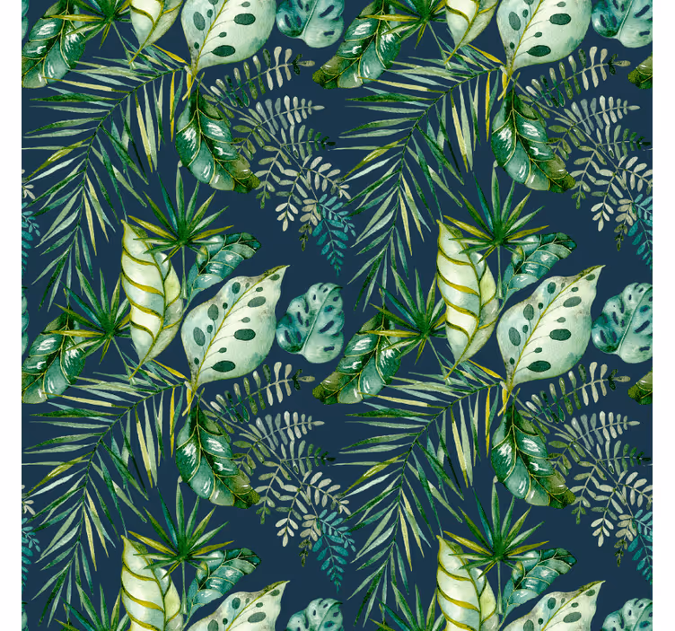 Papel tapiz textura diseño vegetal selva - TenVinilo