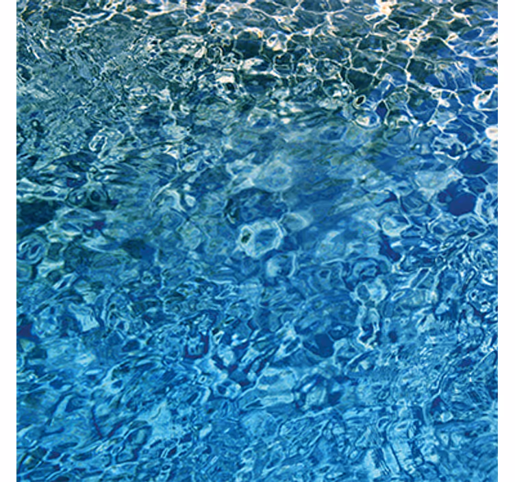 Papel tapiz textura agua realista azul - TenVinilo