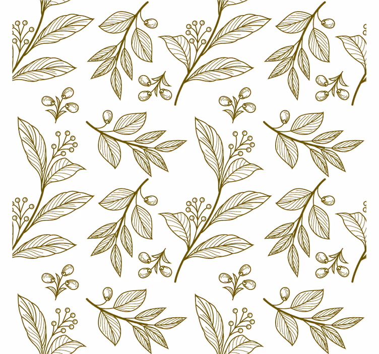 Papel tapiz para recámara emblema de hoja elegante - TenVinilo