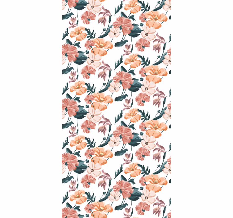 Papel tapiz para recámara flores pastel hermosas - TenVinilo