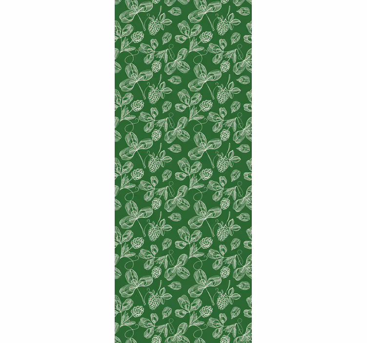 Papel tapiz para recámara rama de magnolia verde - TenVinilo