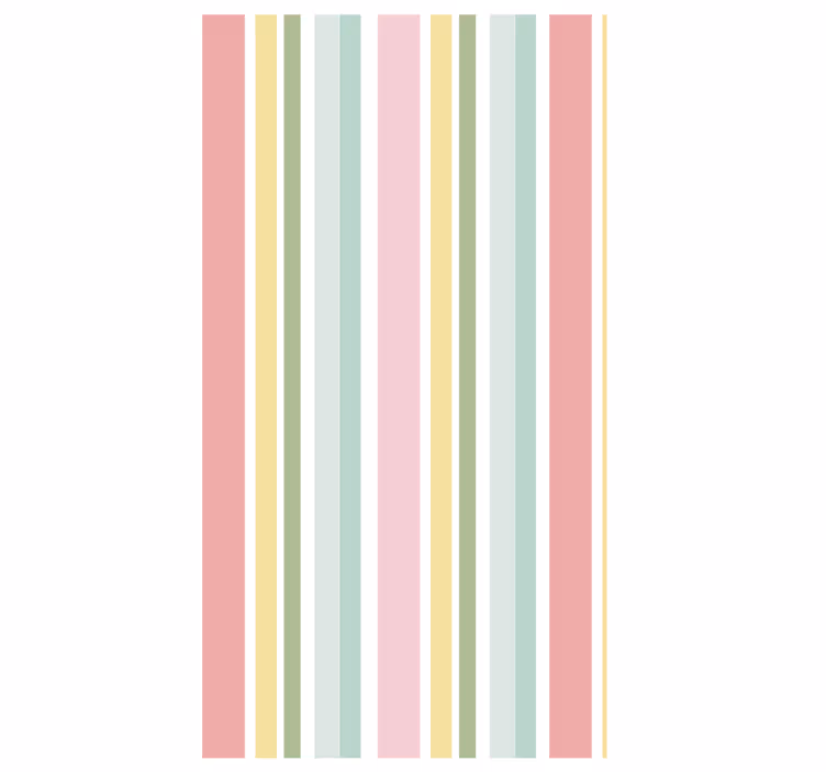 Papel tapiz textura diseño a rayas multicolor pastel - TenVinilo