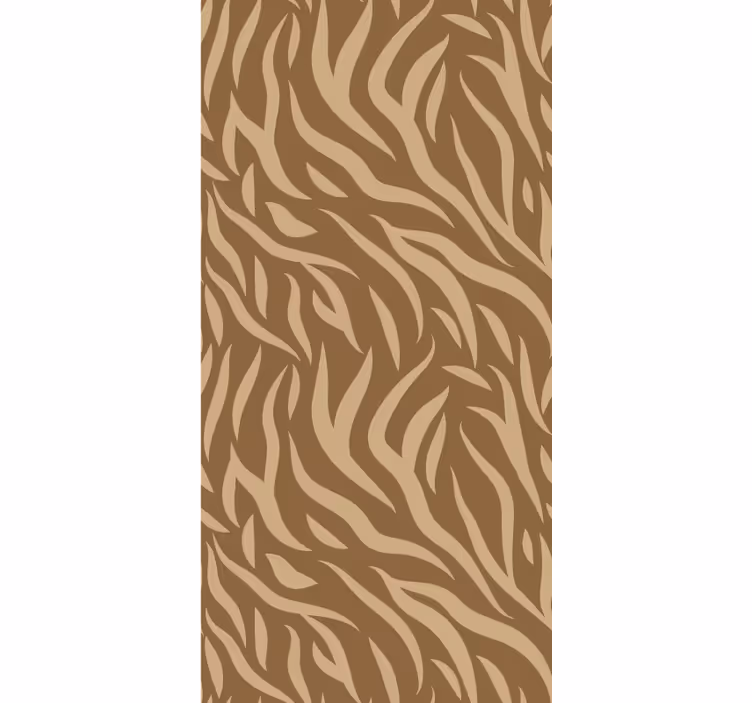 Papel tapiz textura piel de tigre marrón y beige - TenVinilo