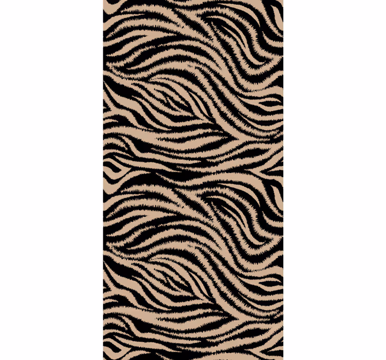 Papel tapiz animales motivo rayas de cebra - TenVinilo