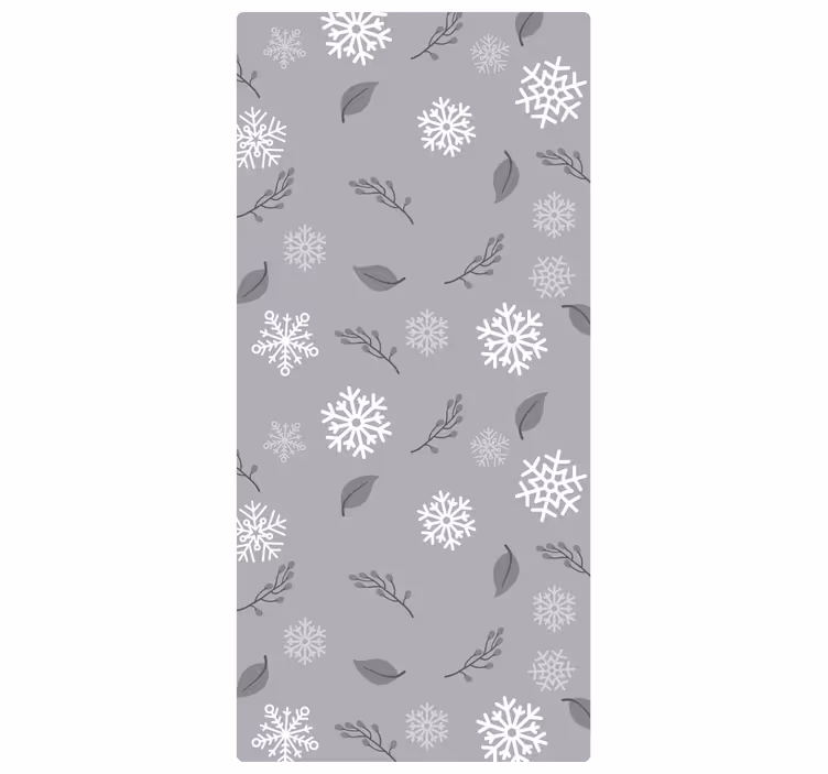 Papel tapiz navidad motivo de copos de nieve - TenVinilo