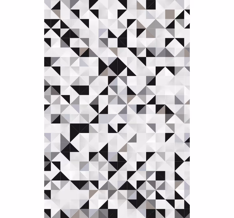 Papel tapiz oficina mosaico de triángulos grises - TenVinilo