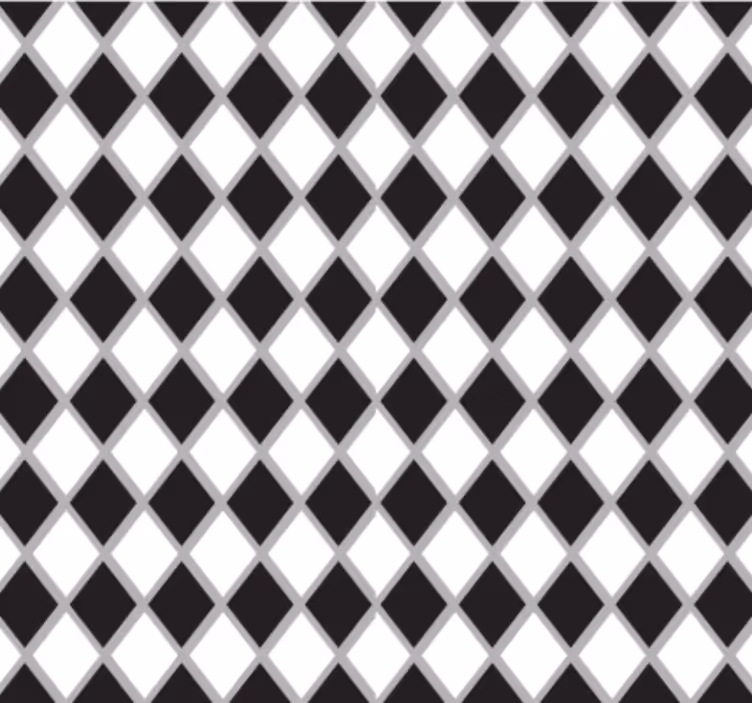 Papel tapiz oficina diamantes en blanco y negro - TenVinilo