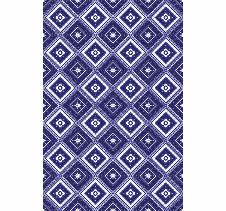 Papel tapiz pasillo mosaico de azulejos modernos - TenVinilo