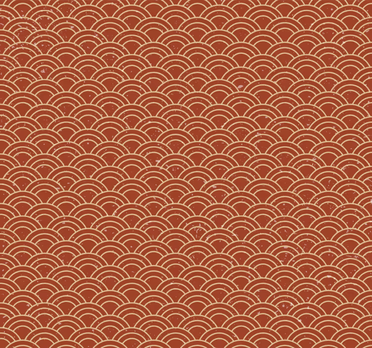Papel tapiz pasillo ola japonesa estilo vintage - TenVinilo